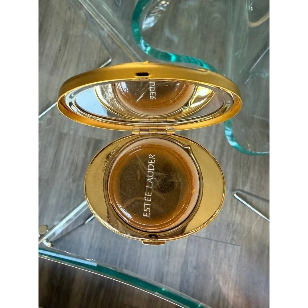 Estee Lauder Golden Aquarius Compact Lucidity Powder Vintage‎ Zodiac Gold